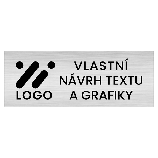 Jmenovka na oblečení, uniformu, identifikační štítek je vyroben z dvouvrstvého plastu s kovovým povrchem v barvě zlatá, stříbrná, bronzová. Umístění na oděv pomocí magnetu nebo spínacího špendlíku - brožové spony.