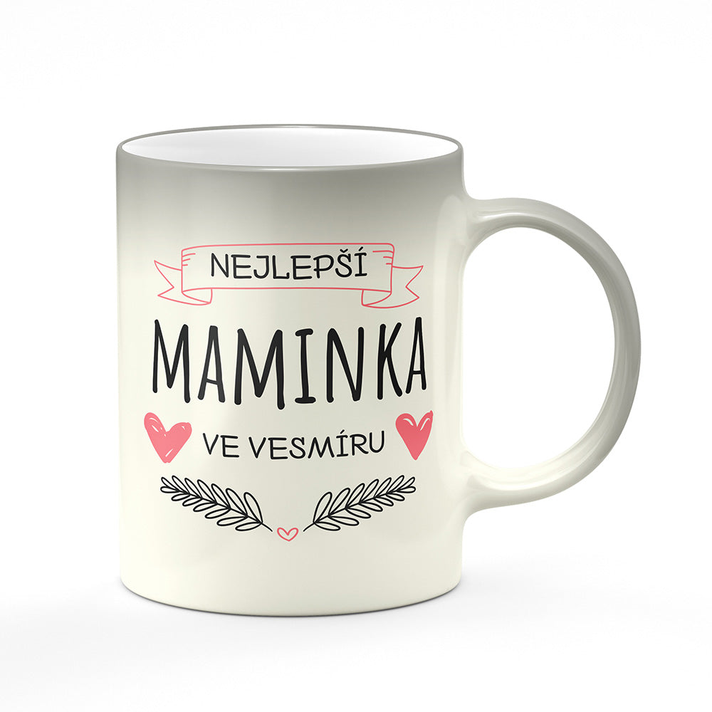 Magický svlékací hrnek motiv Nejlepší maminka ve vesmíru